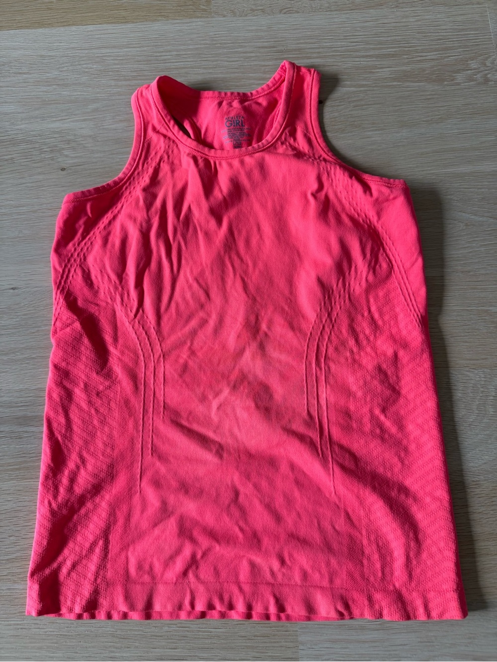 Athleta Neon Coral Girls' Training Tank Top